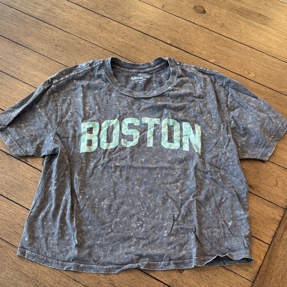 Gray Boston Graphic T-Shirt